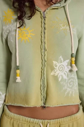Sudadera con capucha y cremallera Cleo Sunfade