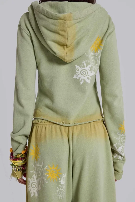 Sudadera con capucha y cremallera Cleo Sunfade