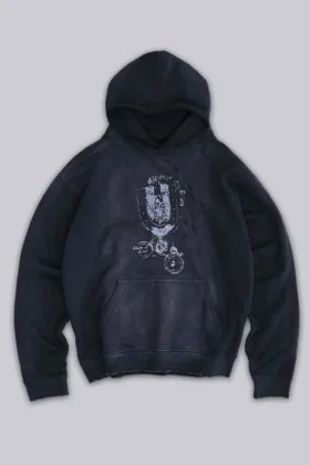 Sudadera con capucha y emblema