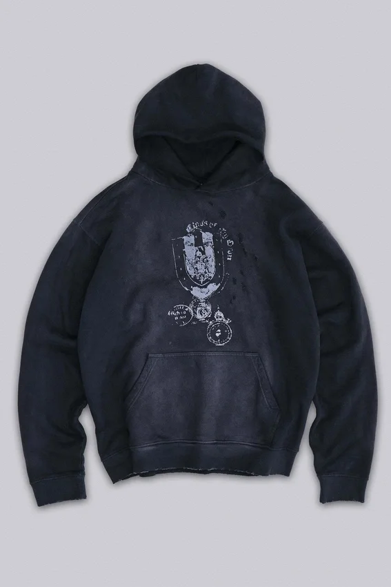 Sudadera con capucha y emblema