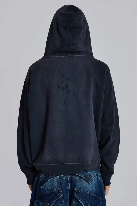 Sudadera con capucha y emblema
