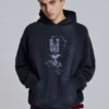 Sudadera con capucha y emblema