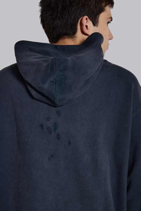 Sudadera con capucha y emblema