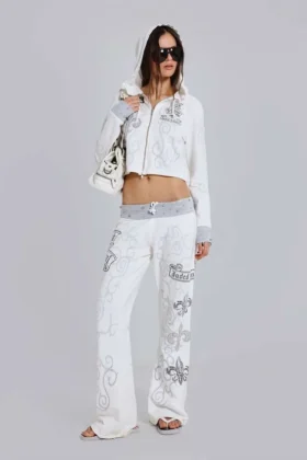 Sudadera con capucha y estampado gráfico con tachuelas de Rock Revival