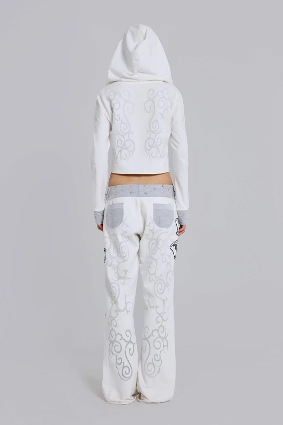 Sudadera con capucha y estampado gráfico con tachuelas de Rock Revival