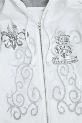Sudadera con capucha y estampado gráfico con tachuelas de Rock Revival