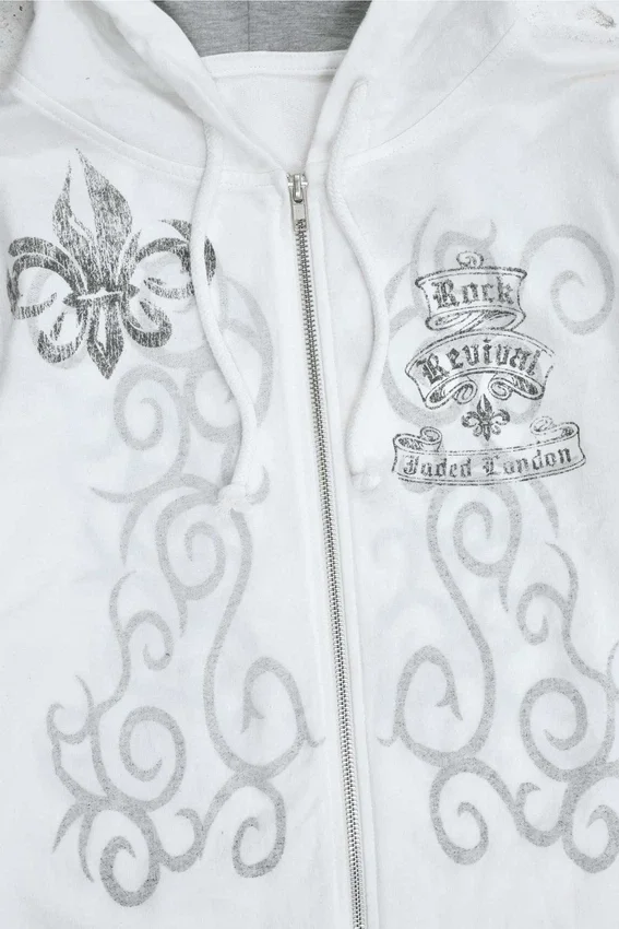 Sudadera con capucha y estampado gráfico con tachuelas de Rock Revival