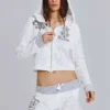 Sudadera con capucha y estampado gráfico con tachuelas de Rock Revival