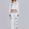 Sudadera con capucha y estampado gráfico con tachuelas de Rock Revival