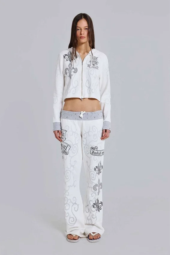 Sudadera con capucha y estampado gráfico con tachuelas de Rock Revival