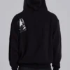 Sudadera con capucha y parche «Devoted» negra