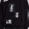Sudadera con capucha y parche «Devoted» negra