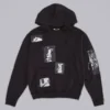 Sudadera con capucha y parche «Devoted» negra