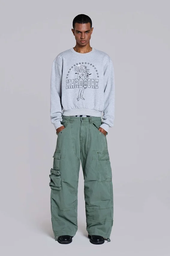 Sudadera de cuello redondo «Hardcore»
