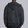 Sudadera Monster Hoodie de leopardo en gris carbón