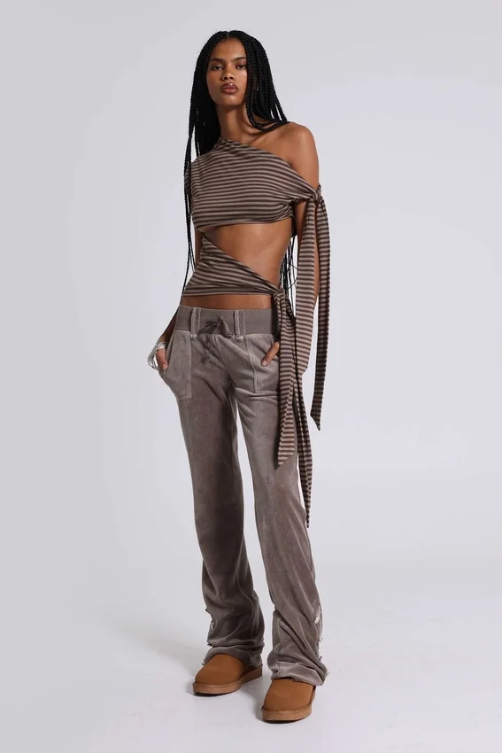 Pantalones de terciopelo de estilo militar Cavalier