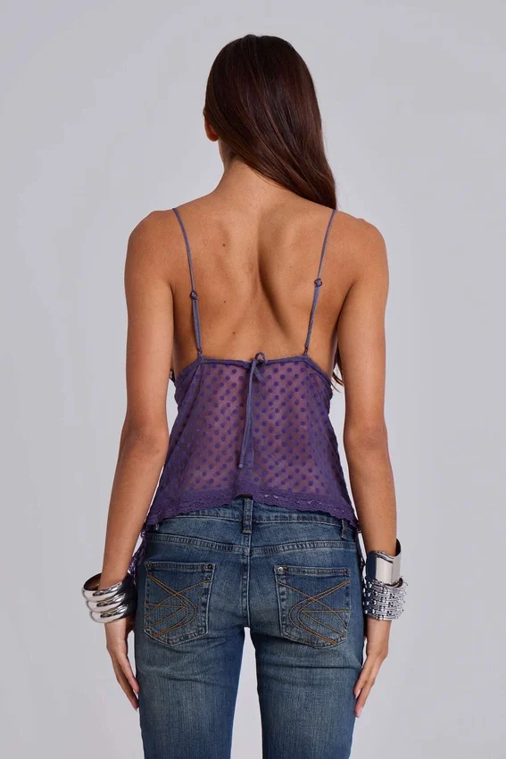 Top camisola de lunares «Maude»