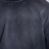 Top de manga larga azul marino opaco