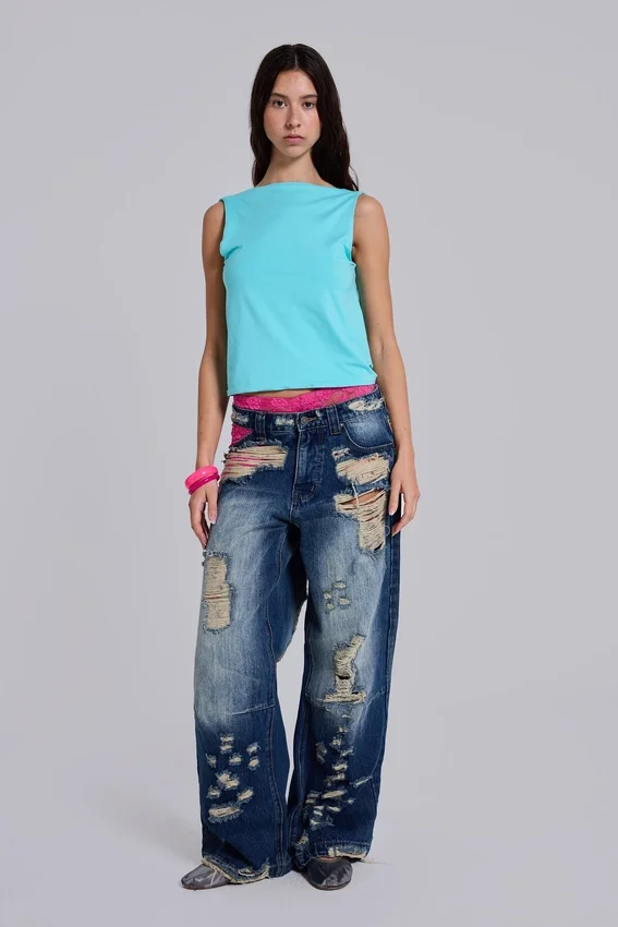 Vaqueros «Tattered Colossus Jeans»