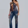Top halter con aberturas de Selah