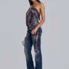 Top halter con aberturas de Selah