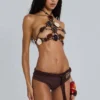 Top halter con piedras Aplite