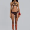 Top halter con piedras Aplite