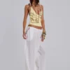Pantalones abullonados con botones «Livara»