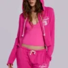 Pantalón jogger holgado de corte acampanado Cleo en rosa
