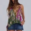 Top halter sin espalda con adornos «Vireya»
