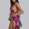 Top halter sin espalda con adornos «Vireya»