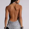 Top halter sin espalda con botones «Alisia»