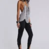 Top halter sin espalda con botones «Alisia»
