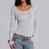 Top Henley «Stripe Mist»
