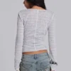 Top Henley «Stripe Mist»