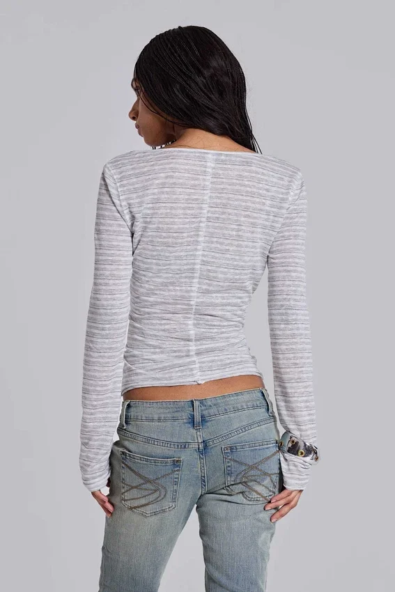 Top Henley «Stripe Mist»