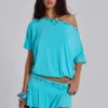 Minifalda-pantalón con tachuelas de Azurae