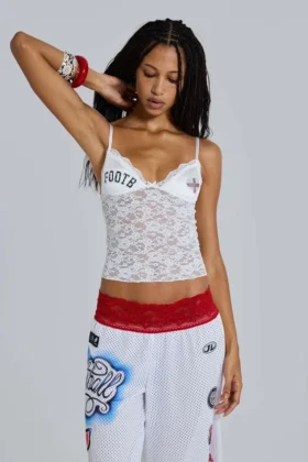 Top tipo camisola con encaje Kickoff