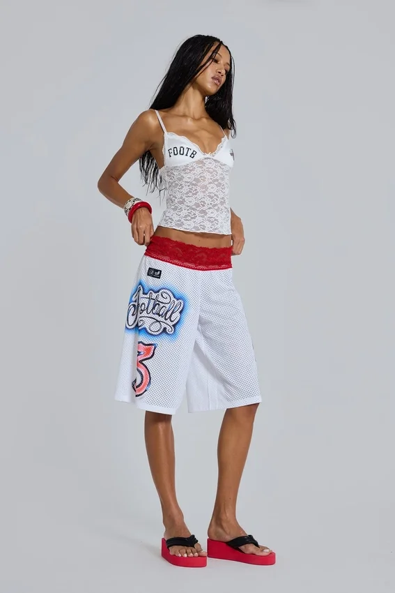 Top tipo camisola con encaje Kickoff