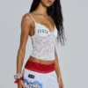 Top tipo camisola con encaje Kickoff