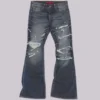 Vaqueros bootcut «Blue Drift» con cadena cruzada