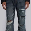 Vaqueros bootcut «Blue Drift» con cadena cruzada