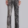 Vaqueros Bootcut Cooper de Leona con estampado de cebra
