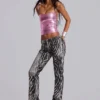 Vaqueros Bootcut Cooper de Leona con estampado de cebra