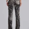 Vaqueros Bootcut Cooper de Leona con estampado de cebra