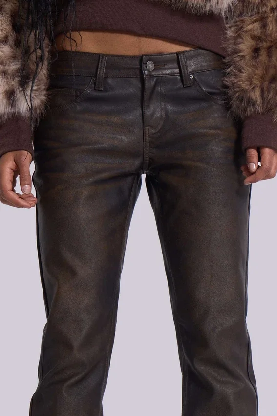 Vaqueros bootcut «Cooper» de PU marrón