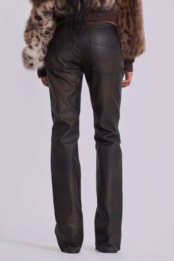 Vaqueros bootcut «Cooper» de PU marrón