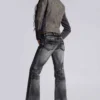 Vaqueros bootcut «Drift» negros desgastados