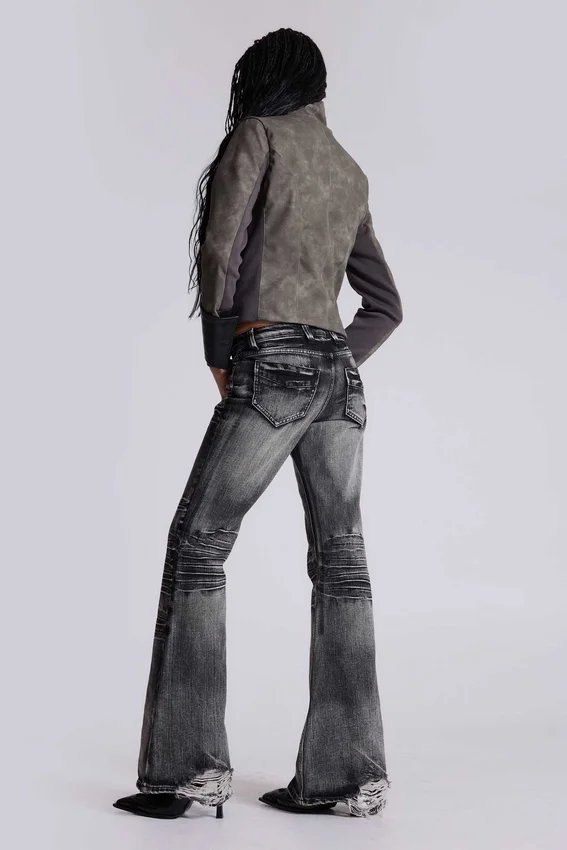 Vaqueros bootcut «Drift» negros desgastados
