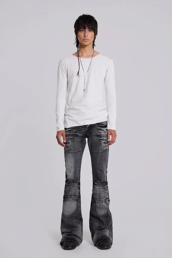 Vaqueros bootcut «Drift» negros desgastados